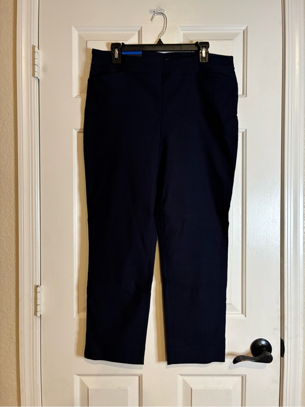 Women's Navy Dress Pants - Sleek Ankle Length